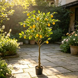 Interchangeable <b>artificial</b> lemon fruits with detachable stems for DIY wreath & seasonal fruit bowl display - Product Image 5