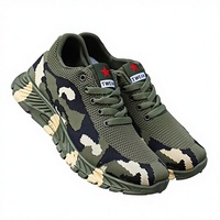Chaussures de basketball pour hommes Printemps-Été Respirantes Légères Confortables en maille à lacets Imprimés camouflage animaliers à bride décontractées