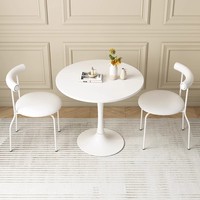 Style moderne Balcon Loisirs Table à thé Ensemble de chaises Une table Deux chaises pour cafés Petits appartements pour réunions de réception