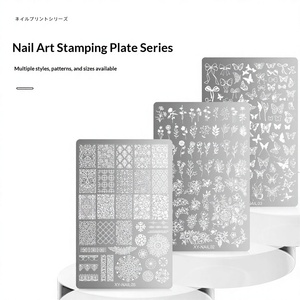 Molde de Gel Transparente para Estampado de Uñas, Diseño de Encaje, Mariposa y Flores, Placa de Transferencia para Manicura en Salón - Product Image 2