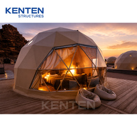 Igloo de luxe en plein air Hôtel Mars Dome House Tentes à dôme géodésique Glamping Serrage de 6 mètres 8 mètres 15m de diamètre Tentes pour le camping