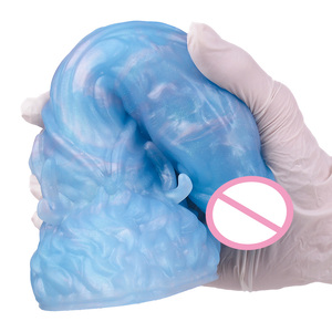 FAAK Drop Shipping Dildo Weibliche Vagina Masturbation Blauer künstlicher Penis für Männer <span class=keywords><strong>Anal</strong></span> massage Starke Saug Sexspielzeug - Product Image 5