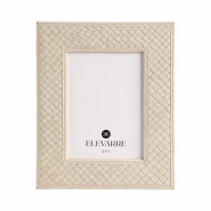 Cornice Portafoto ELEVARRE 5x7 con Design Intrecciato, Cornice da Tavolo - Product Image 1