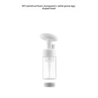 Flacon pompe en plastique PET transparent rose de 100 ml, 150 ml, 200 ml, vide, pour cosmétiques liquides, avec pompe à mousse