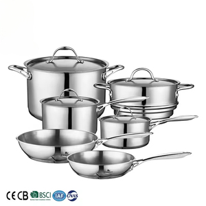 Juego de <span class=keywords><strong>Ollas</strong></span> GETWICK Classic de 11 Piezas, Acero Inoxidable, Reforzado con Titanio <span class=keywords><strong>316Ti</strong></span>, Construcción de 5 Capas, Compatible con Inducción - Product Image 2