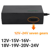 Adaptateur universel pour ordinateur portable 96W Chargeur Smart LED Réglable 12V-24V Téléphones Mobiles Montres Intelligentes Écouteurs Home US Socket PC