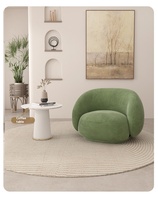 Canapé-lit simple en velours fait main de luxe moderne pour salon et chambre à coucher
