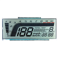 Detone Factory Meteran Air dan Listrik Khusus yang Dipasang di Kendaraan TN/STN/FSTN/HTN 5/6 Digit 7 LED Putih dengan Lampu Latar Segmen LCD