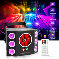 Projecteur LED RGBWA 4-en-1 pour scène, lumière UV, stroboscope, laser, DJ, faisceau lumineux, télécommande DMX, mariage, discothèque, 150 faisceaux