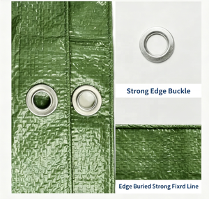Bâche en PE résistante aux intempéries, <span class=keywords><strong>toile</strong></span> en polyéthylène imperméable pour couverture industrielle - Product Image 1