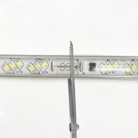 Bande lumineuse LED 36V 2835, 180 LED, 3 rangées diagonales, surface convexe, ruban flexible pour décoration intérieure
