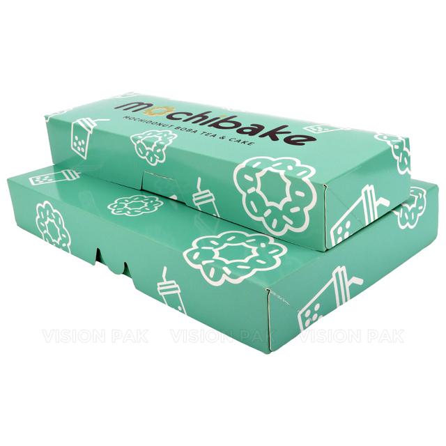 Custom Luxury Eco-Friendly Kraft Paper Donut & Cake Boxes with Embossing Recycled Materials Custom Printed Food Gift Packaging