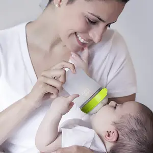 Produk Bayi silikon minum bayi makan susu air botol susu cetak dengan sedotan bebas BPA anti-kolik pola silikon baru