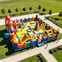 Château Gonflable Commercial PVC avec Toboggan et Trampoline pour Location Événementielle - Offre Spéciale