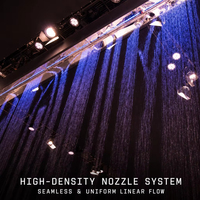 Projecteur laser musical LISHI pour fontaine à écran d'eau, contrôle programmable, acier inoxydable, étanche IP68, directement de l'usine