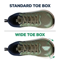 Zapatos de Caminar con Cordones para Hombre, Puntera Ancha, Transpirables, con Alivio para Juanetes, Ligeros, Antideslizantes, Casuales, OEM Personalizados, Invierno/Primavera