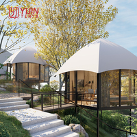 Maison de yourte extérieure Tente de glamping Safari Lodge de luxe Tente de glamping avec toilettes