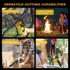 Serra eletrica 6 inch Mini chuyên nghiệp xách tay chuỗi cưa pin không dây hiệu quả cao hiển thị kỹ thuật số điện cưa - Product Image 2