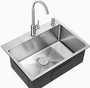 Stainless Steel Kitchen <b>Sink</b> 20”x15” <b>Small</b> Single Bowl for Apartment - Product Image 2
