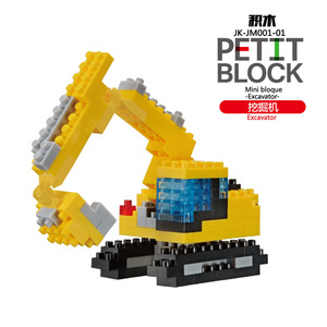 XR Kids Child Plastic Micro Diy Ladrillo educativo Juguete Ciudad Vehículo Transporte Coche Camión de <span class=keywords><strong>bomberos</strong></span> Mini juegos de bloques de construcción - Product Image 1