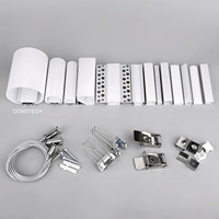 Profilé Aluminium Encastré pour Bande LED, Plafond Extrusion Plaque de Plâtre, Cornière Murale pour Lumière LED