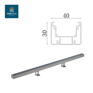 Al Aire Libre IP65 impermeable de aluminio RGBW 4-en-1 Liner LED Wall Washer Fixture Light para la construcción - Product Image 2