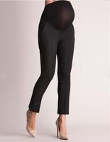 Leggings de maternité grande taille en polyester et coton, pantalon pour femme enceinte, vêtements de travail pour femmes enceintes, pantalon de maternité