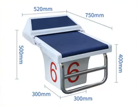 Plate-forme de démarrage standard en une étape pour accessoires de piscine en acier Piscina avec plongeoir