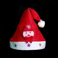 Gorros Navideños LED con Luces, Gorros de Santa Claus, Gorros de Muñeco de Nieve y Alces de Dibujos Animados para Adultos y Niños, Decoraciones Navideñas