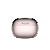 Miccell Grosir Earbud Nirkabel Ringan Model Jepit dengan Bluetooth 6.0, Earphone Suara Hi-Fi untuk iPhone, Aktivitas Luar Ruangan