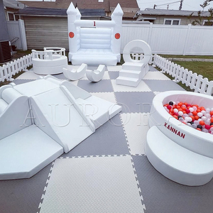 Vente en gros de jeux commerciaux pour enfants, jeux d'escalade, équipement de terrain de jeu blanc rose, <span class=keywords><strong>piscine</strong></span> à balles souples <span class=keywords><strong>avec</strong></span> <span class=keywords><strong>toboggan</strong></span> - Product Image 6