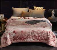 Polyester koreanische geprägte super weiche Blume Nerz Raschel Winter Sublimation Decke für den Winter