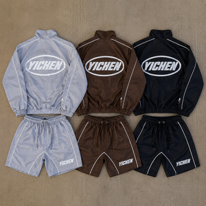 Fabricante de Conjuntos Deportivos Personalizados para <span class=keywords><strong>Hombre</strong></span>, Traje Deportivo Ligero y Holgado, Pantalones y Chaqueta Deportivos - Product Image 2