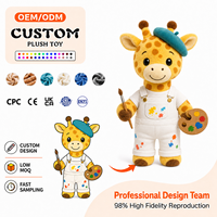 Peluche Girafe Personnalisée Broderie Coton PP Rembourrage Jouet en Peluche Animal en Peluche Fabrication Directe Usine