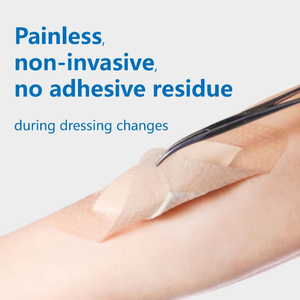 6*6 dalam balutan busa silikon buatan khusus dengan batas perban luka tahan air untuk balutan <span class=keywords><strong>Gel</strong></span> silikon perawatan luka - Product Image 4