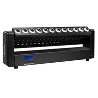 Barre LED à tête mobile RGBW 4-en-1 12x15W, projecteur de scène DMX512 à rotation continue à 540 degrés pour éclairage de fête et de club