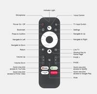 Nouvelle télécommande vocale d'origine pour Mecool KM7 Plus Smart Android TV Box KD2