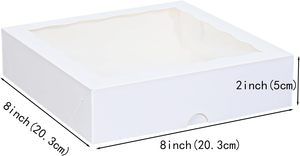 Bán buôn tùy chỉnh kích thước và thiết kế màu nâu trắng cupcake điều trị Kẹo hộp với cửa sổ rõ ràng và chèn - Product Image 4