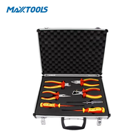 Ensemble d'outils d'électricien isolés VDE 1000V, 7 pièces, pinces et tournevis CRV S2 avec étui en aluminium pour l'entretien, vente en gros OEM