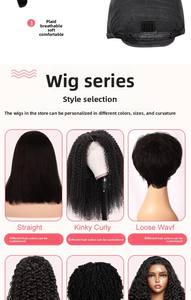 Pelucas de Cabello Brasileño Remy Liso y Pesado <span class=keywords><strong>Chyna</strong></span> con Encaje Transparente y Gorro Pequeño - Product Image 6