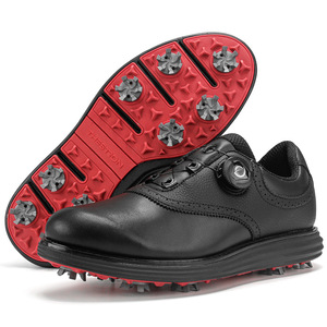 Chaussures de golf pour hommes, semelle extérieure en caoutchouc cloutée antidérapante, talon plat, vêtements décontractés pour sports de plein air - Product Image 4