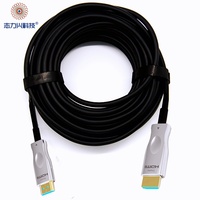 Câble à fibre optique active AOC 4K de 10 mètres à prix abordable pour projecteur et haut-parleur, style concave, vente en gros directe usine