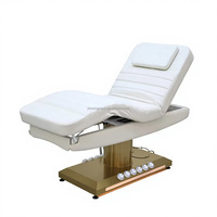 Table de massage électrique moderne de luxe, lit de beauté incurvé réglable avec éponge haute densité pour salon, spa, hôtel, salle de sport, école