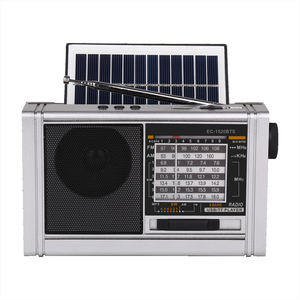 FM AM SW 8-Band Vintage Retro Radio Solar Powered Rechargeable With <b>USB</b> TF MP3 Playback Built-in <b>Speaker</b> - Product Image 1