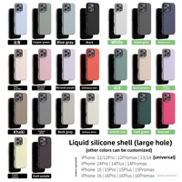Grosir Pabrik rilis baru semua termasuk 16-Net casing ponsel silikon cair merah untuk Apple untuk iPhone 15 kamera