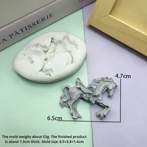 Molde de Silicona para Pastel con Diseño de Caballo Volador, para Decoración de Fondant y Mousse de Chocolate, Oferta del Año del Caballo - Product Image 4