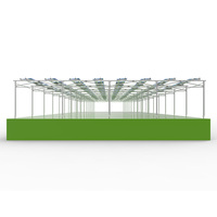 Système de montage au sol pour panneaux solaires OEM en aluminium anodisé argenté, avec rail de support pour ferme solaire et fonction de fixation pour blocs de béton/pieux vissés