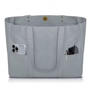 Bolsa de Lona Multifuncional con 2 Bolsillos Delanteros, Funda para Portátil, Resistente, para Uso Diario, con Logotipo Personalizado para Promociones - Product Image 6