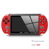 Console de jeu portable rétro mini MP5 classique à grand écran HD de 4,3 pouces 8G en gros X7