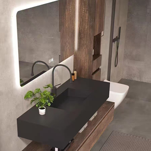 Mueble de Baño, Mueble de Baño de Alta Gama de 36-92 Pulgadas con <span class=keywords><strong>Lavabo</strong></span> y Espejo con Gabinete Lateral, Mueble Flotante con Espejo Inteligente Antivaho - Product Image 5